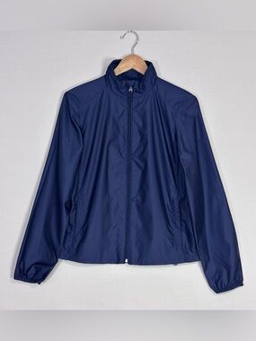Ralph Lauren Golf Jacket Navy Full Zip Lightweight Windbreaker Women M